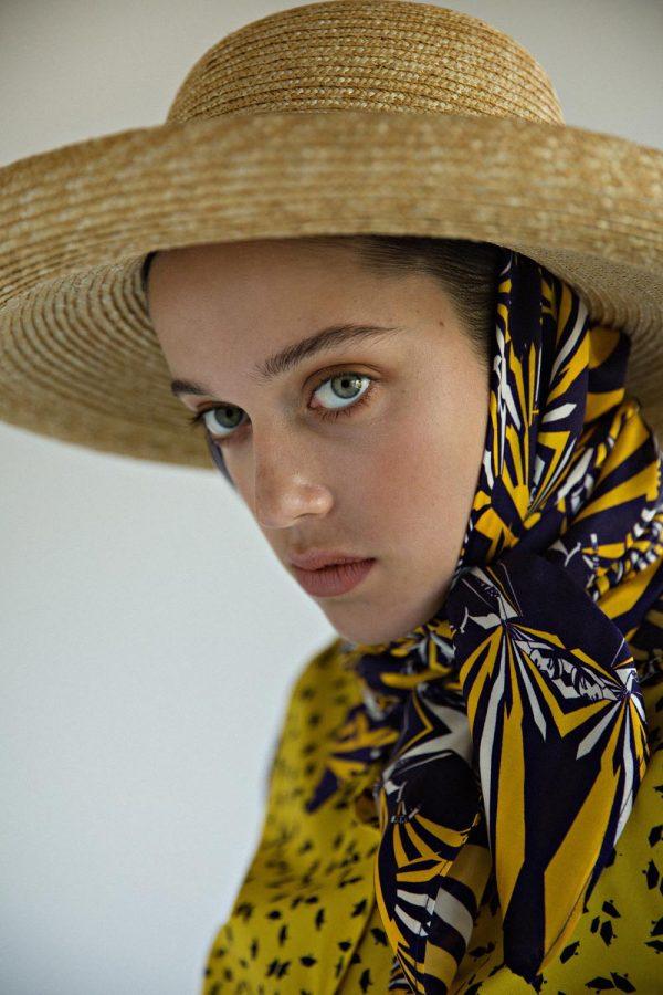 annie p Silk Scarf Dancing Ladies Purple