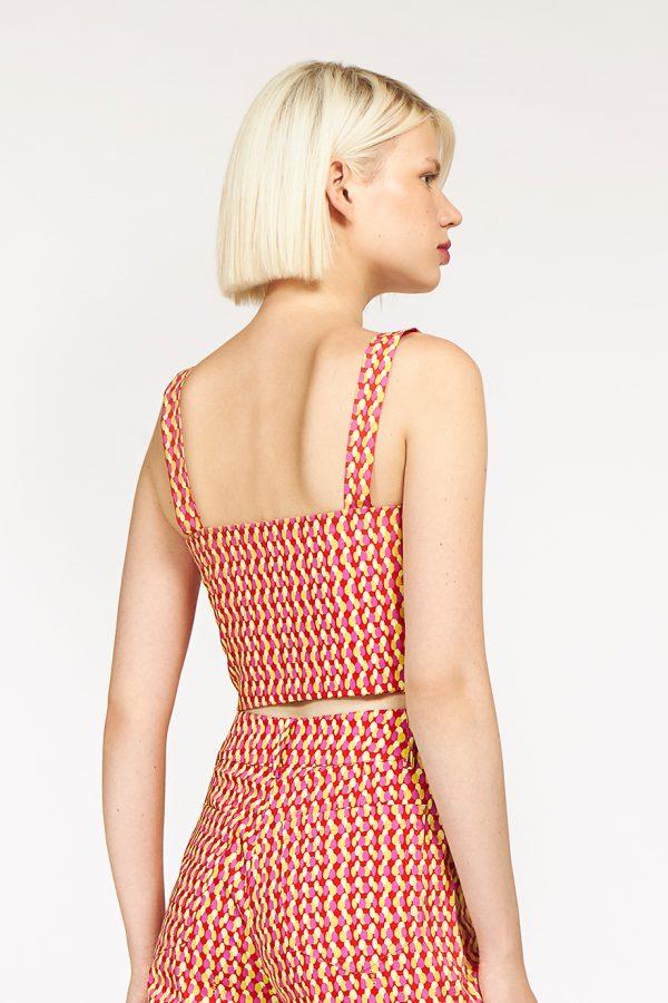 Annie P Sugar Top Dots Red & Yellow