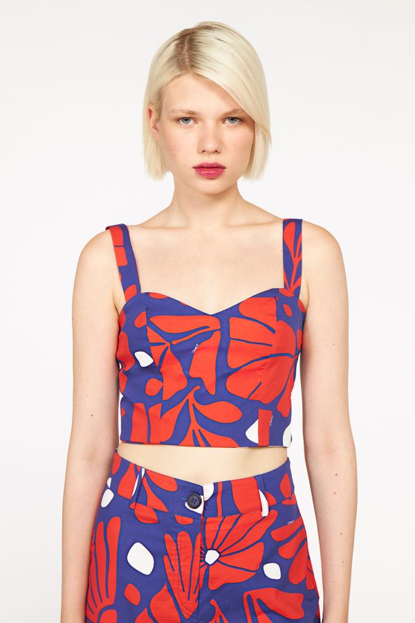 annie p Sugar Top Garden Blue&Red