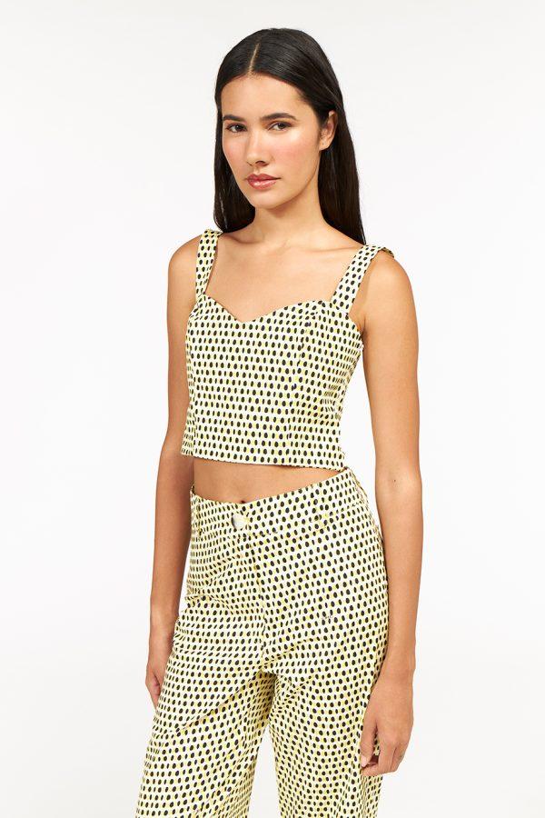 Annie P Sugar Top Yellow & Black