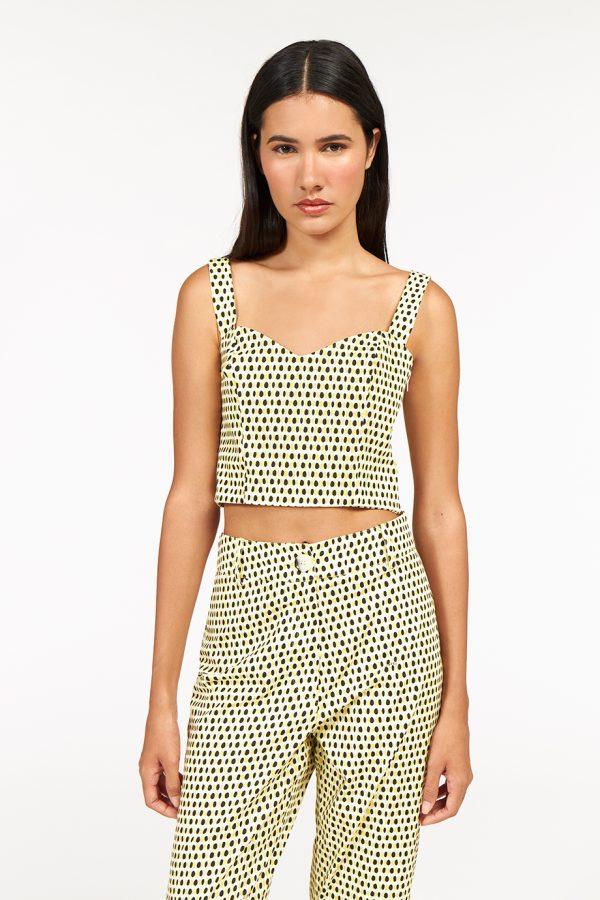 annie p Sugar Top Yellow & Black