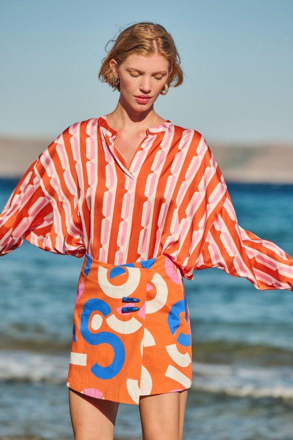 annie p Summer Blouse Stripes Multi