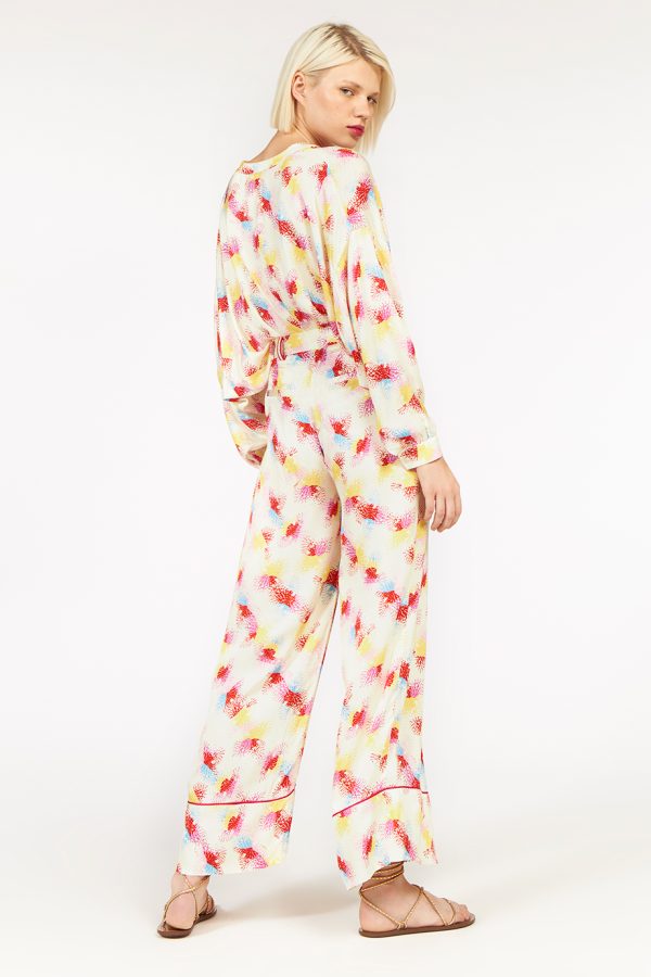 Annie P Summer Pants Flashlight Cream