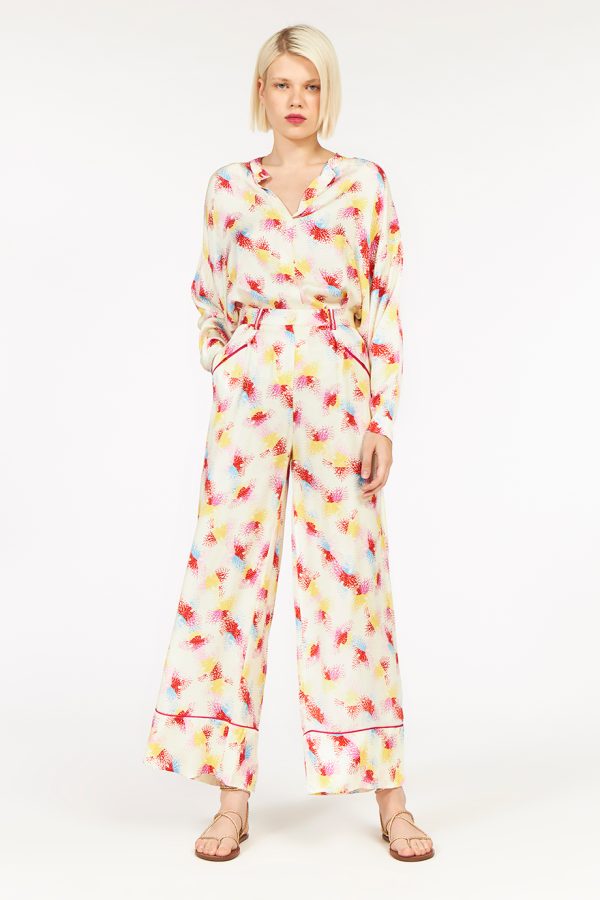 annie p Summer Pants Flashlight Cream