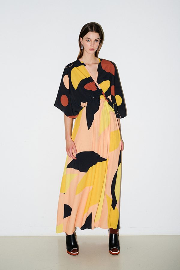 annie p Thaleia Dress Combo Salmon