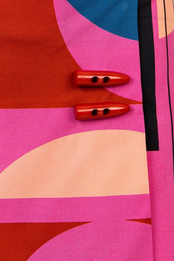 Annie P Twiggy Skirt Bauhaus Fuchsia