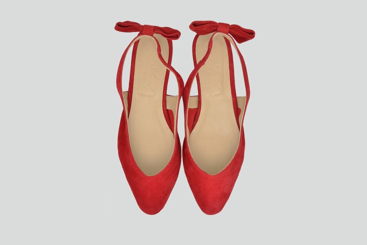 anniel jackie bow slingback NEW PURPUR