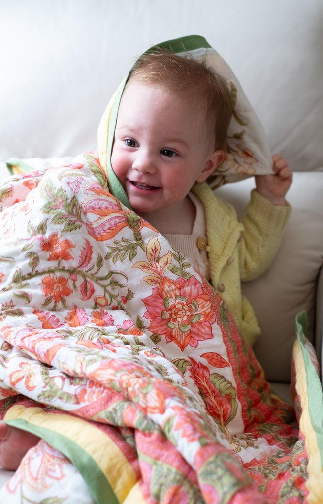 anokhi Baby Quilt in Summer Tapestry