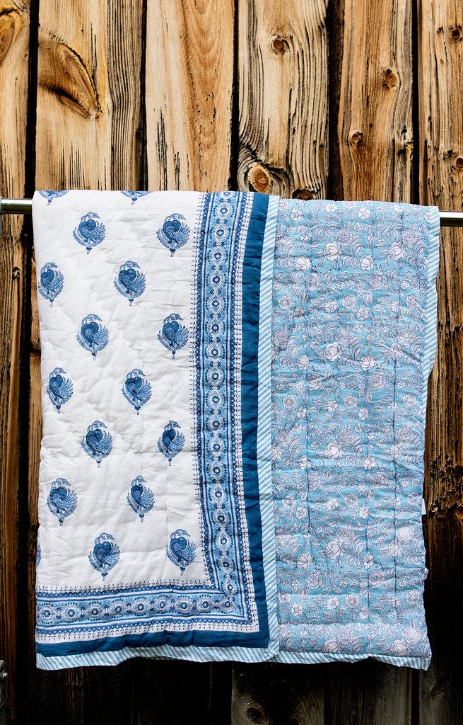 Anokhi Baby Quilt In Turtle Dove