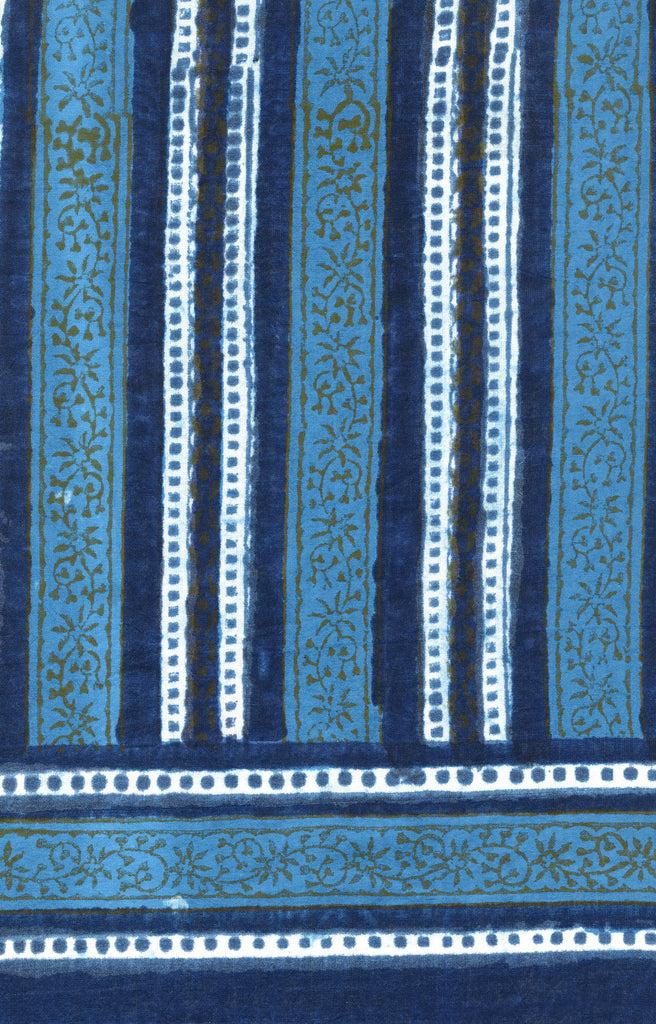 Anokhi City Bag In Denim Stripe