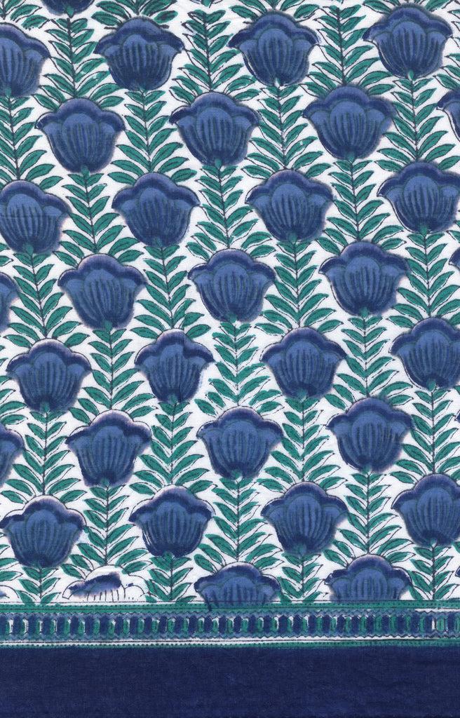 Anokhi Cowl Tank In Lapis Tulip