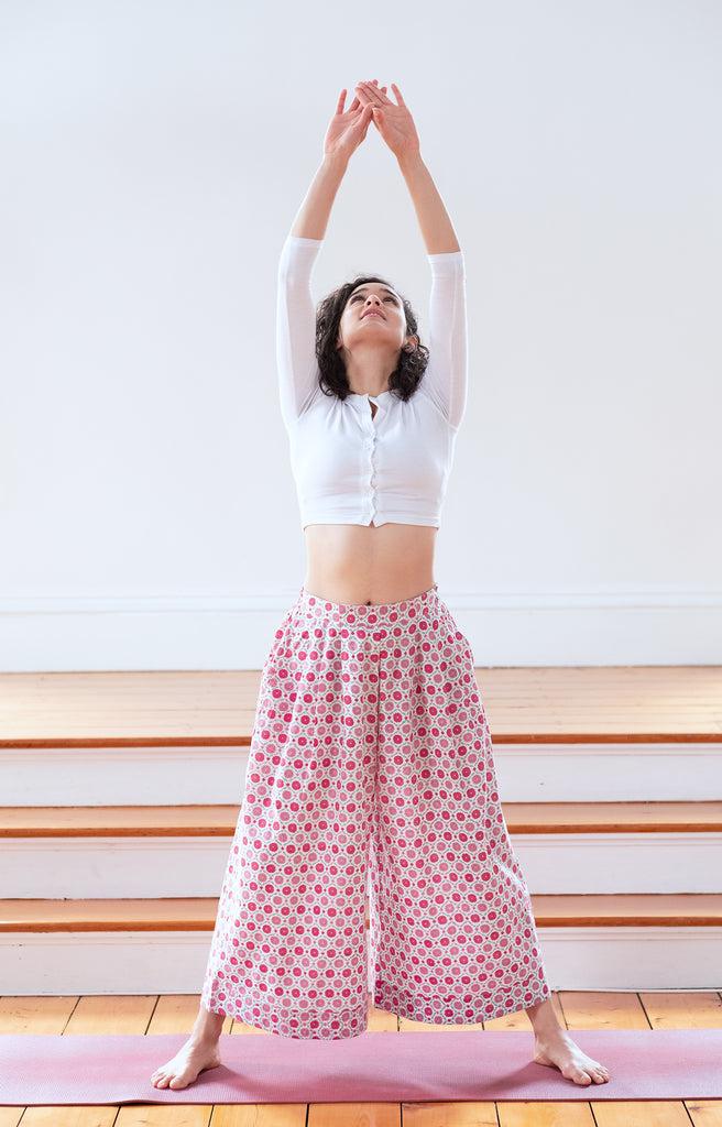 anokhi Culottes in Sweet Rose