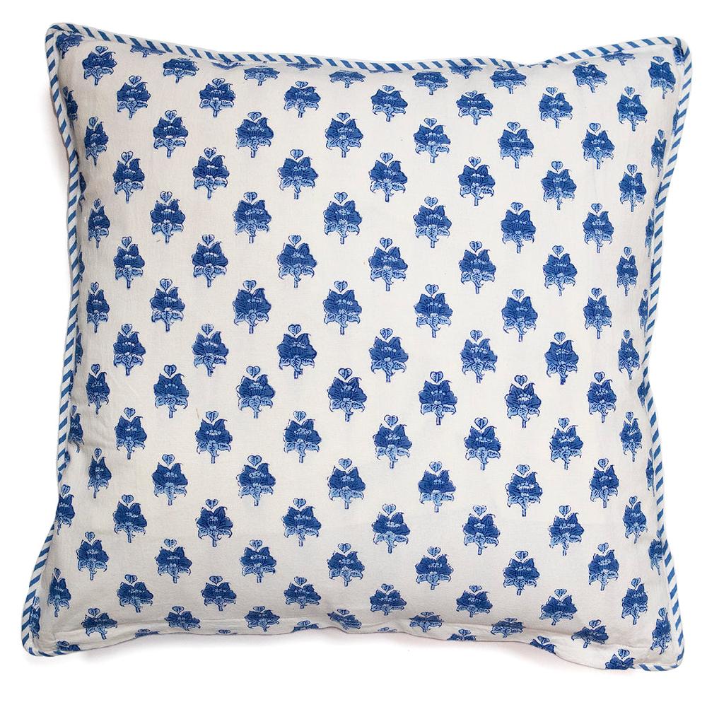 Anokhi Cushion Covers In Blue Bouquet