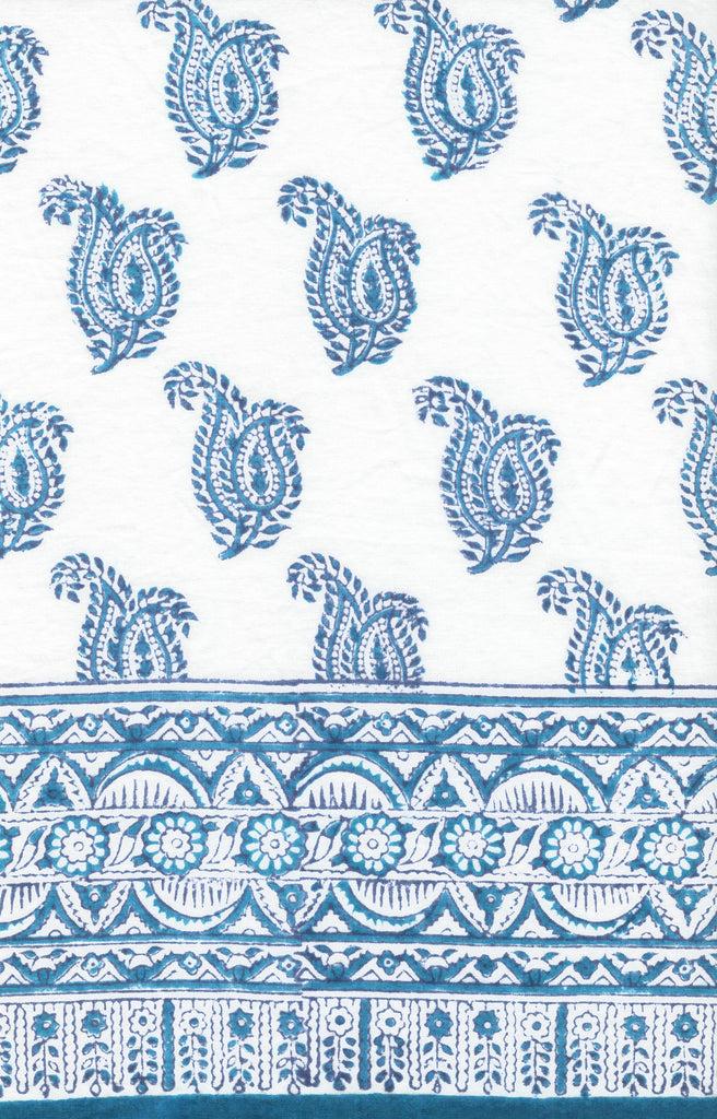 Anokhi Cushion Covers In Denim Double Paisley