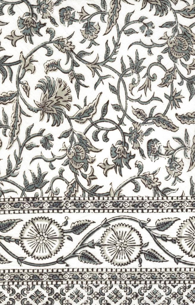 Anokhi Cushion Covers In Grey Vines