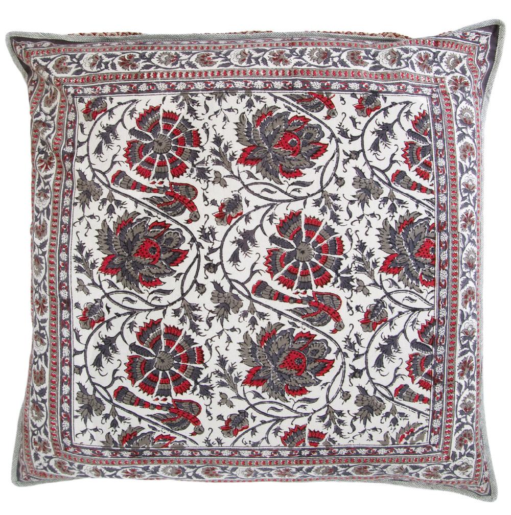 anokhi Cushion Covers in Guinea Hen
