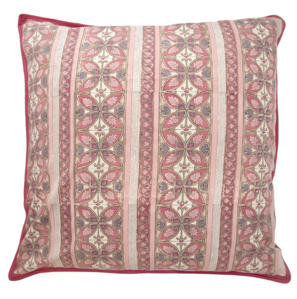 anokhi Cushion Covers in Rose Mosaic