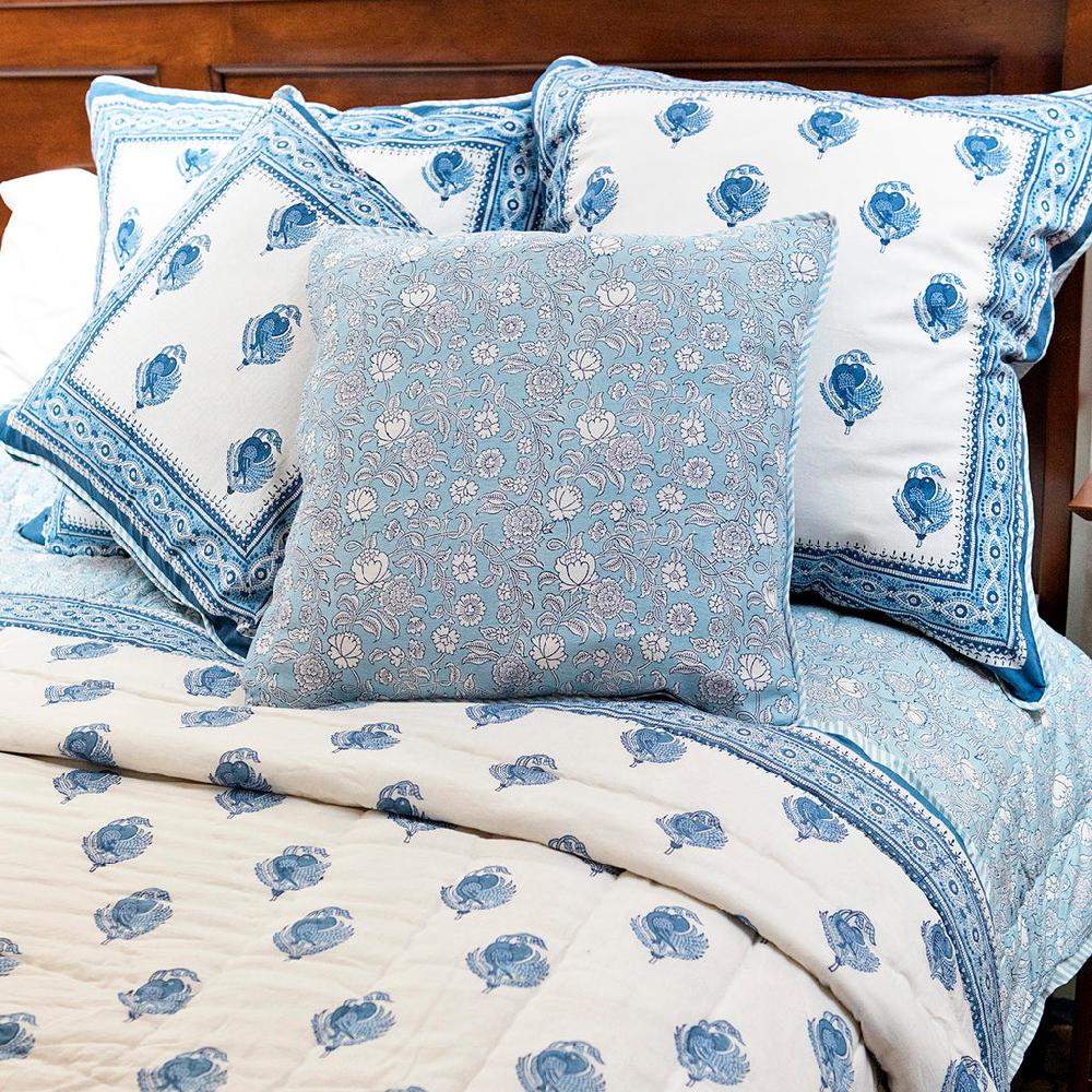 anokhi Cushion Covers in Turtle Dove