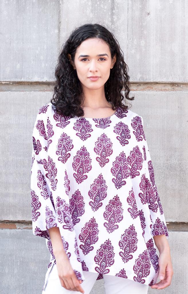 Anokhi Easy Shirt In Empress