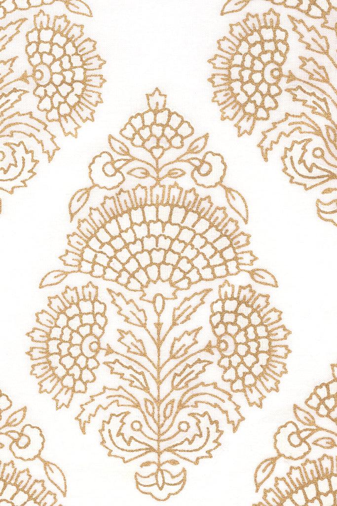 Anokhi Easy Shirt In Gold Stamp