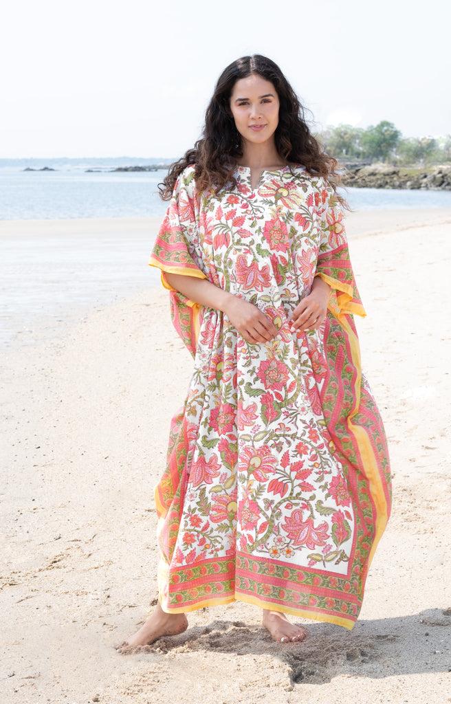 anokhi Kaftan in Summer Tapestry