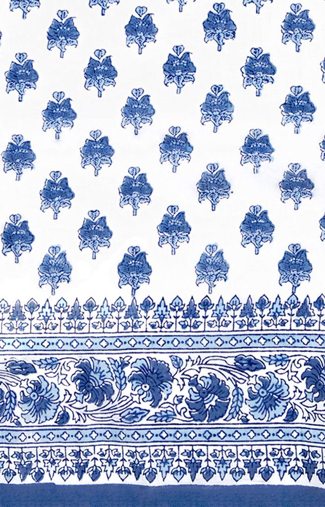 Anokhi Long Kimono In Blue Posies