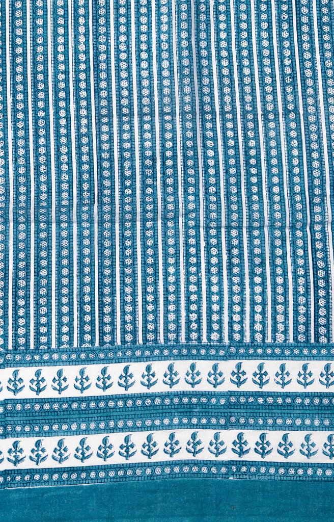 Anokhi Long Kimono In Striped Denim