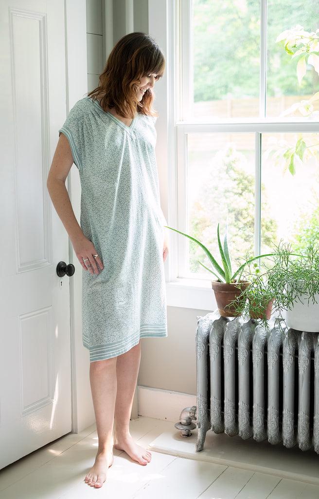 anokhi Nightie in Ice Crystals