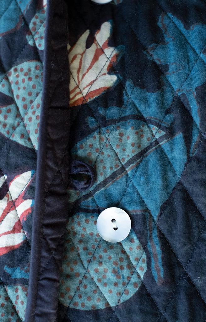 Anokhi Quilted Jacket In Night Lily