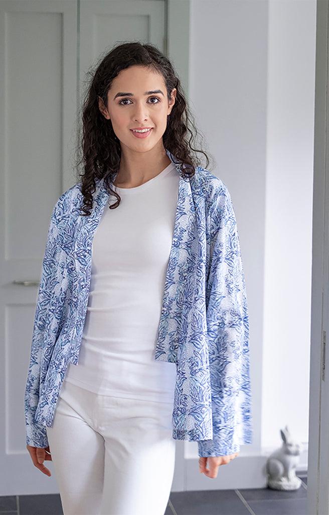 Anokhi Sara Jacket In Vine Leaves