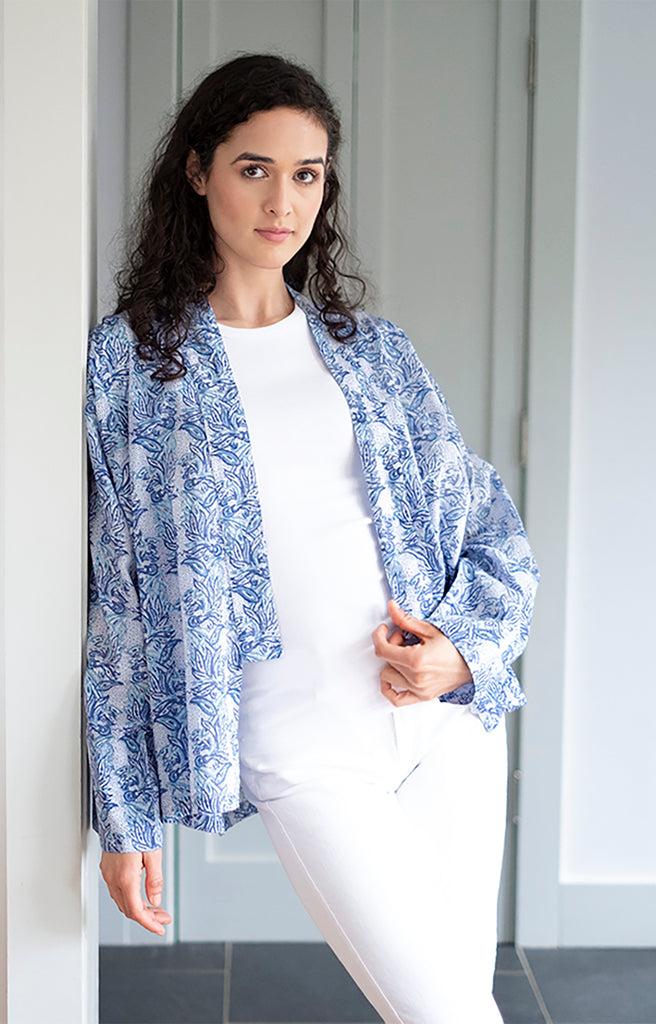 anokhi Sara Jacket in Vine Leaves