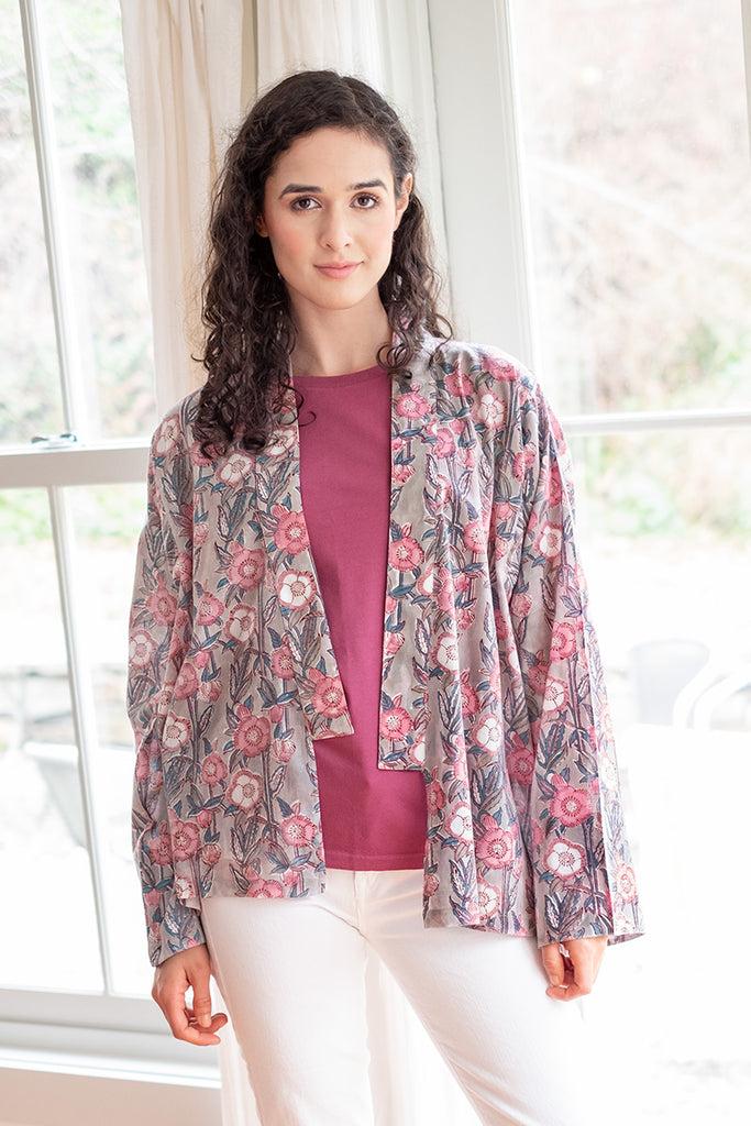 anokhi Sara Jacket in Wild Rose