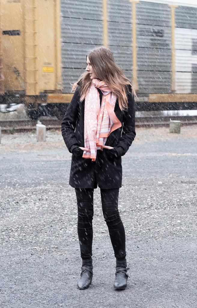 Anokhi Sarong In Peach Deco