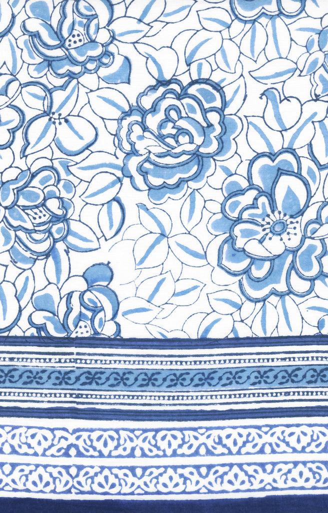 Anokhi Sarong In Porcelain Flower White