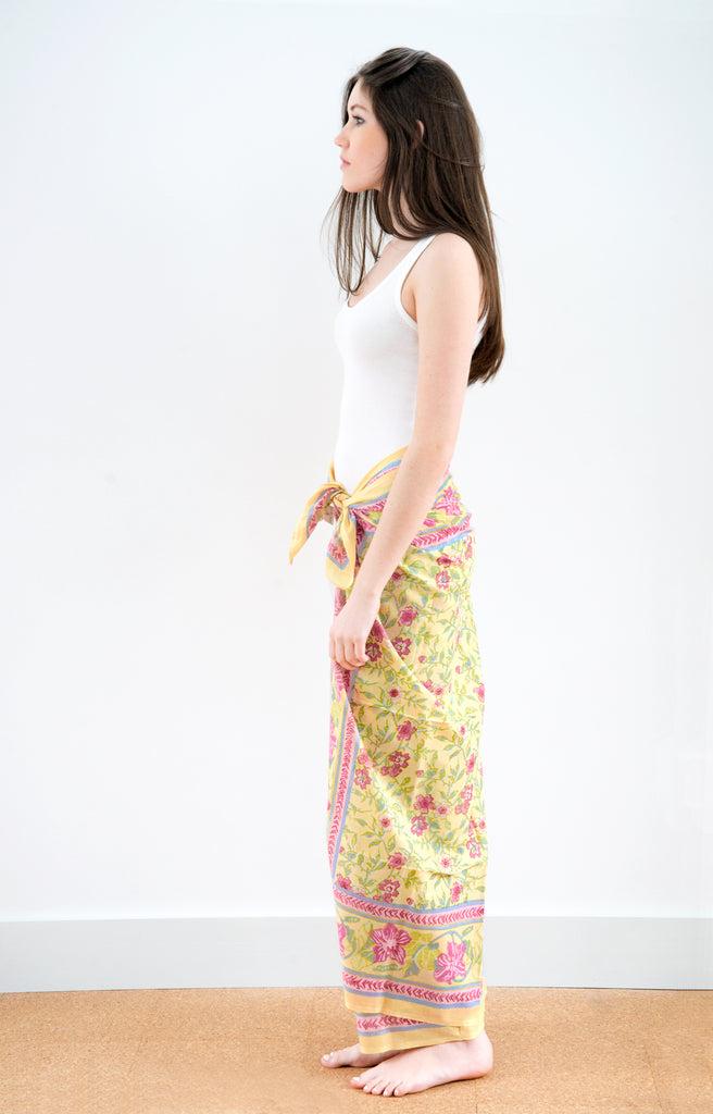 Anokhi Sarong In Rambling Rose