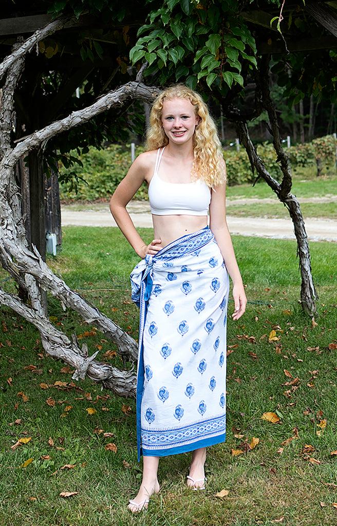 Anokhi Sarong In Turtle Dove