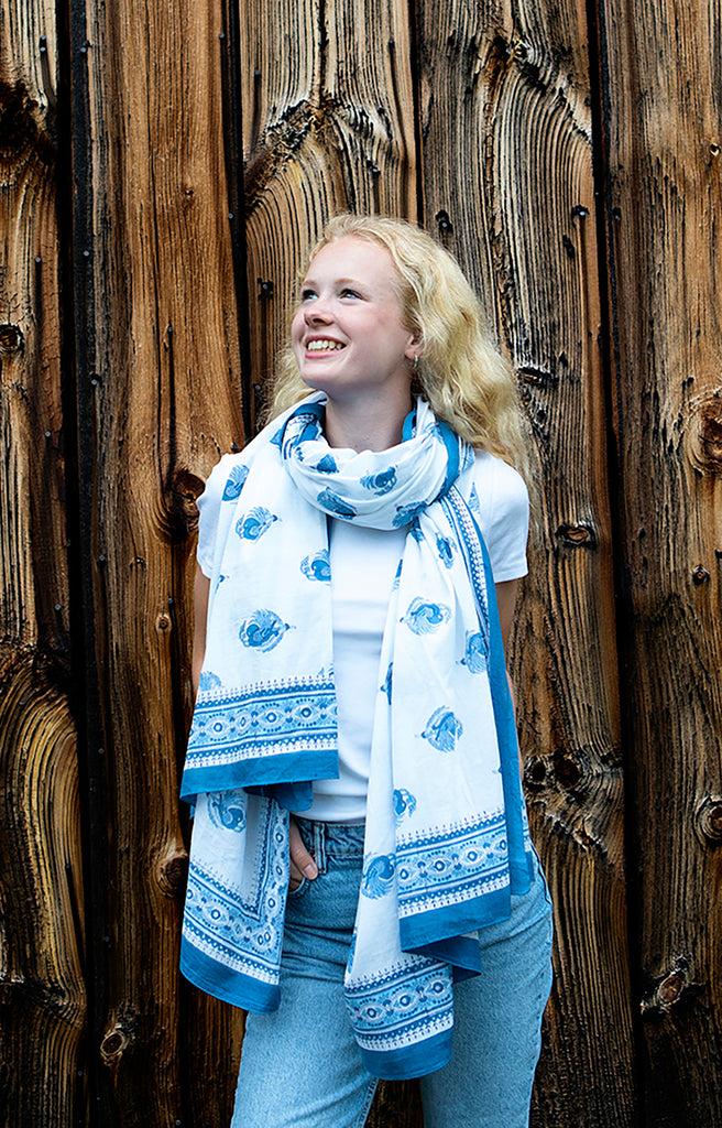 anokhi Sarong in Turtle Dove