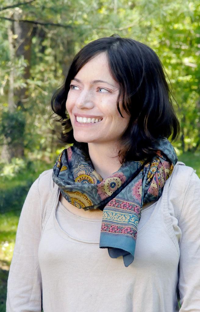 Anokhi Scarf In Ancient Floral