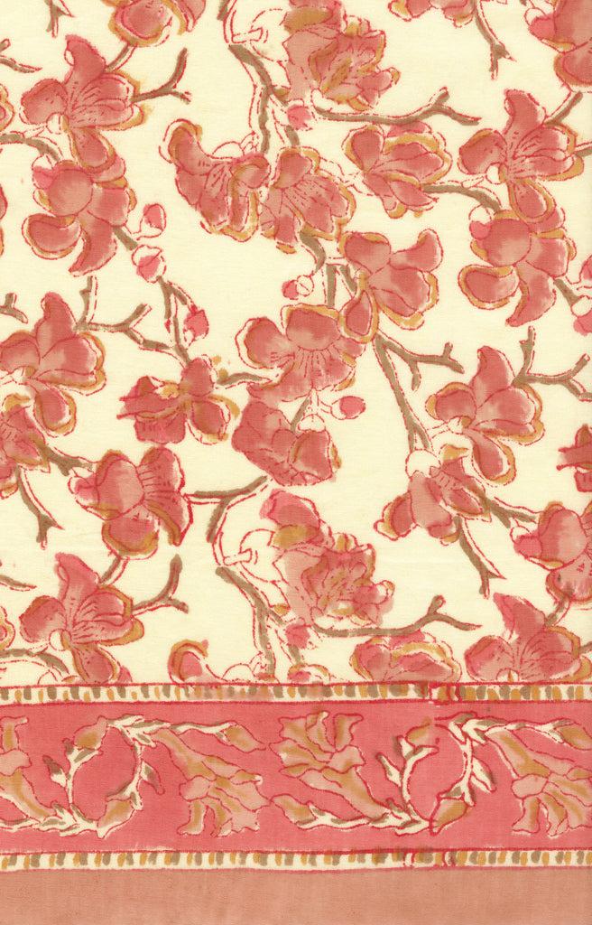 anokhi Scarf in Apricot Blossom