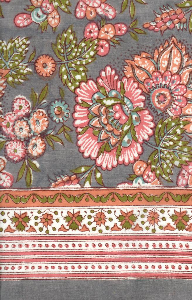 anokhi Scarf in Autumn Garden