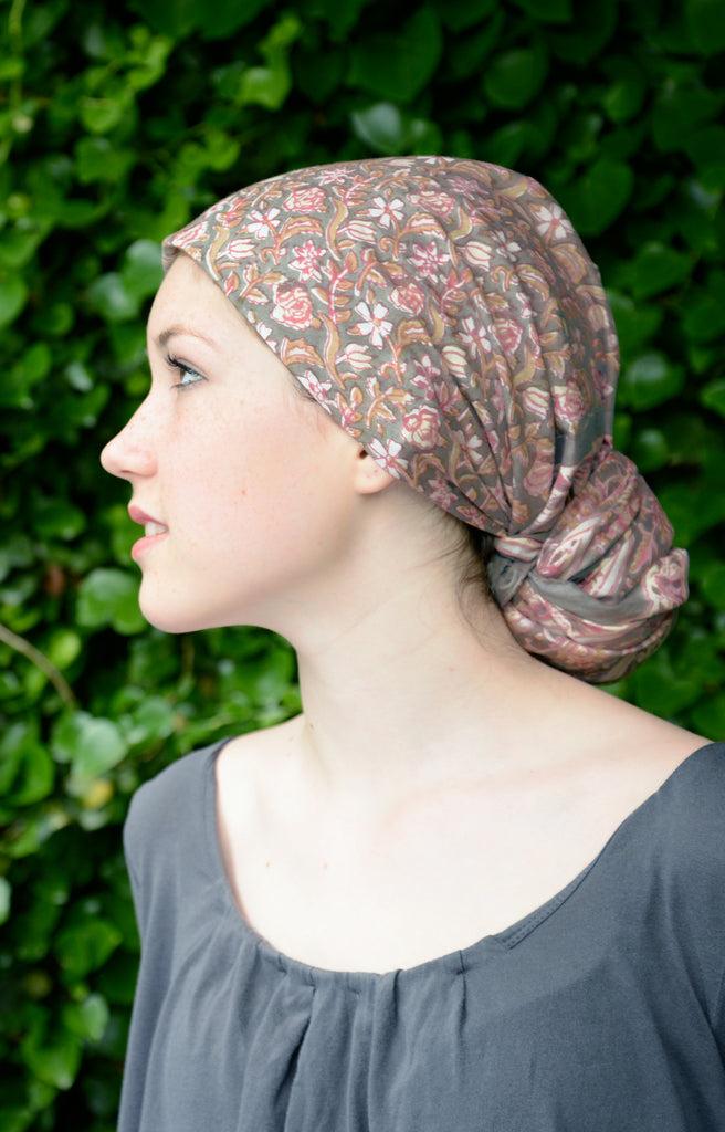 Anokhi Scarf In Autumn Wildflowers