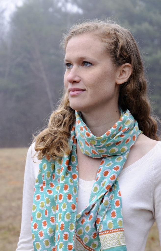Anokhi Scarf In Bendy Straws