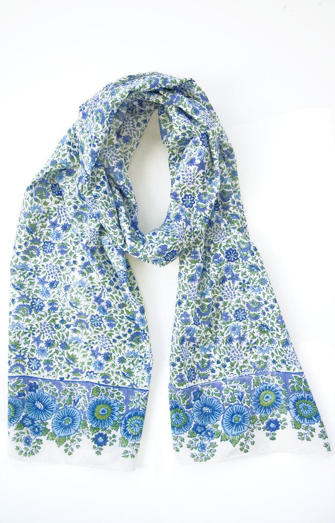 Anokhi Scarf In Bitsy Blue