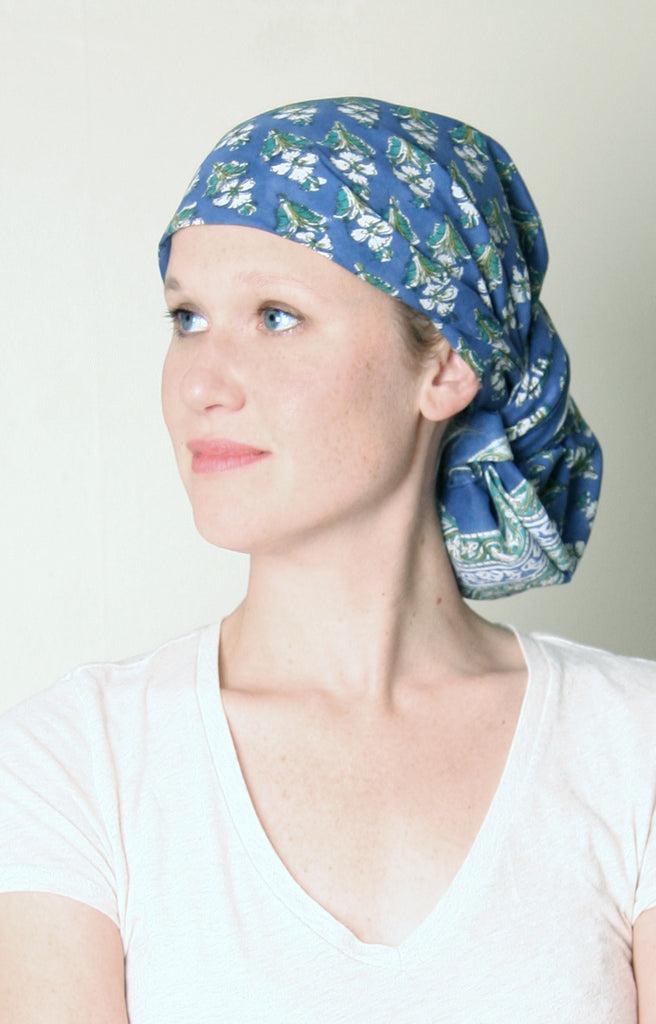 Anokhi Scarf In Botanical Blue