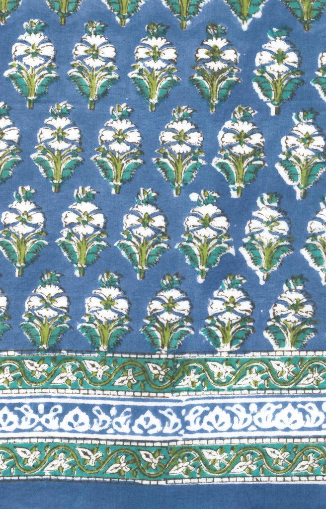 anokhi Scarf in Botanical Blue