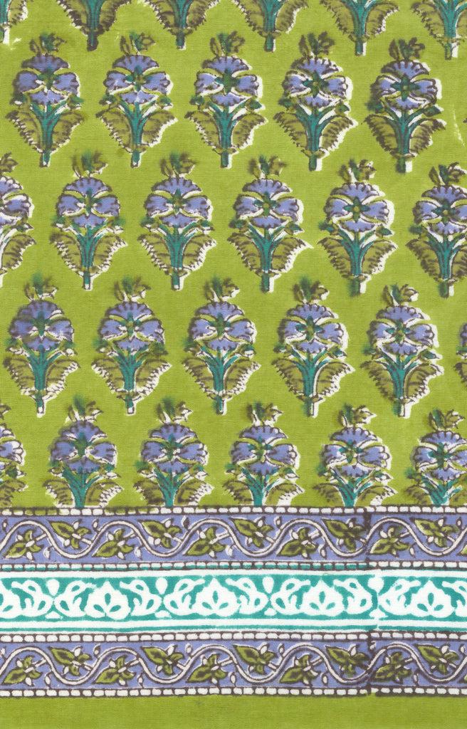 anokhi Scarf in Botanical Lime