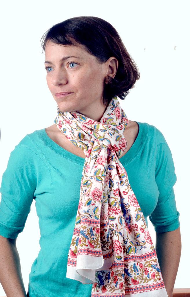 Anokhi Scarf In Carnations