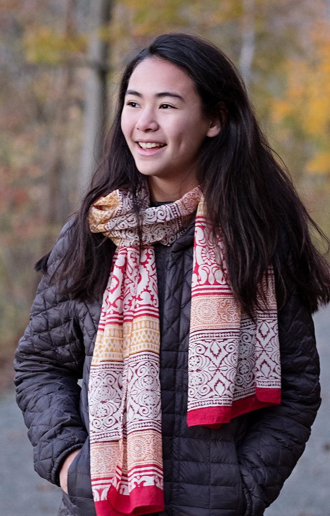 Anokhi Scarf In Colored Sands