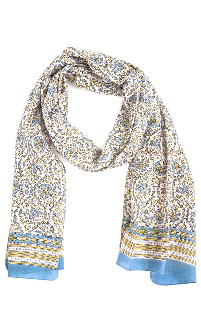 Anokhi Scarf In Cornflower Lace