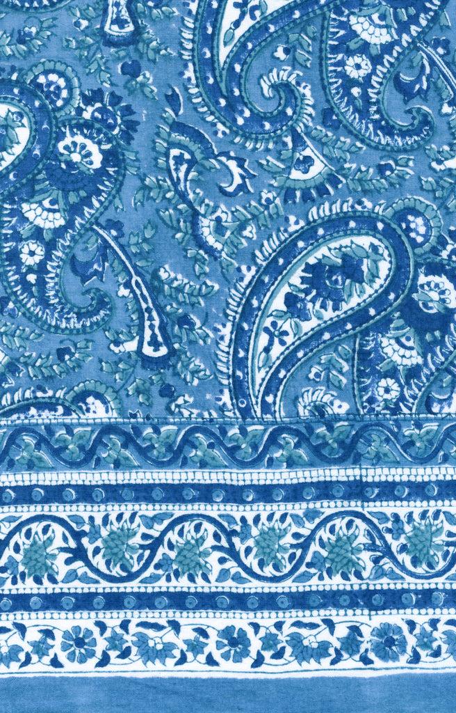 anokhi Scarf in Denim Paisley